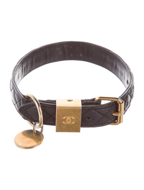 chanel pet collar